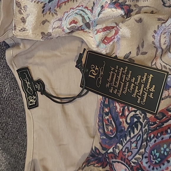 WAS  $30  DG2 by DIANE GILMAN Pastel Sleeveless Top - Picture 4 of 16